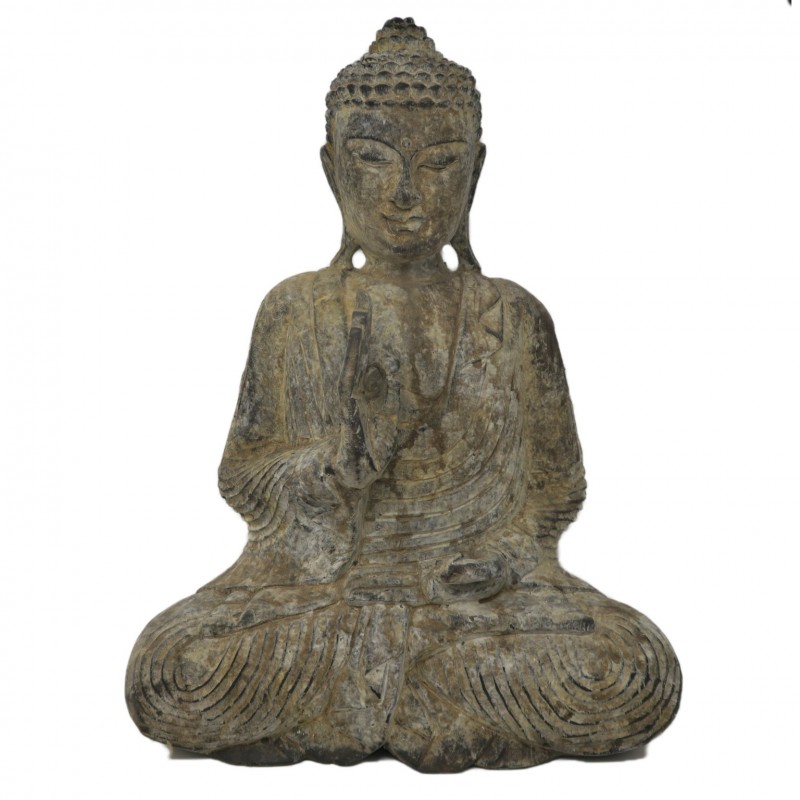 BUDDHA ANTIK LOOK SOAR WOOD - DECOR OBJECTS